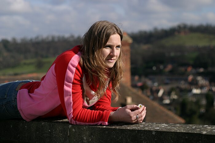 Jane on wall
